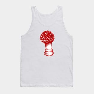 Amanita Muscaria in Red Tank Top